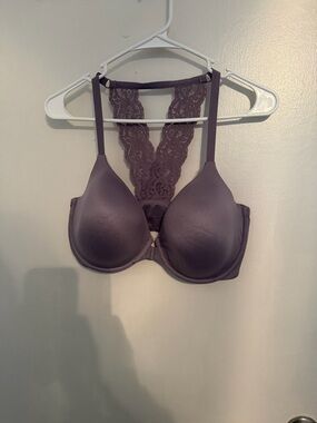 Victoria's Secret Lace Racerback T-Shirt Bra - Mauve Purple